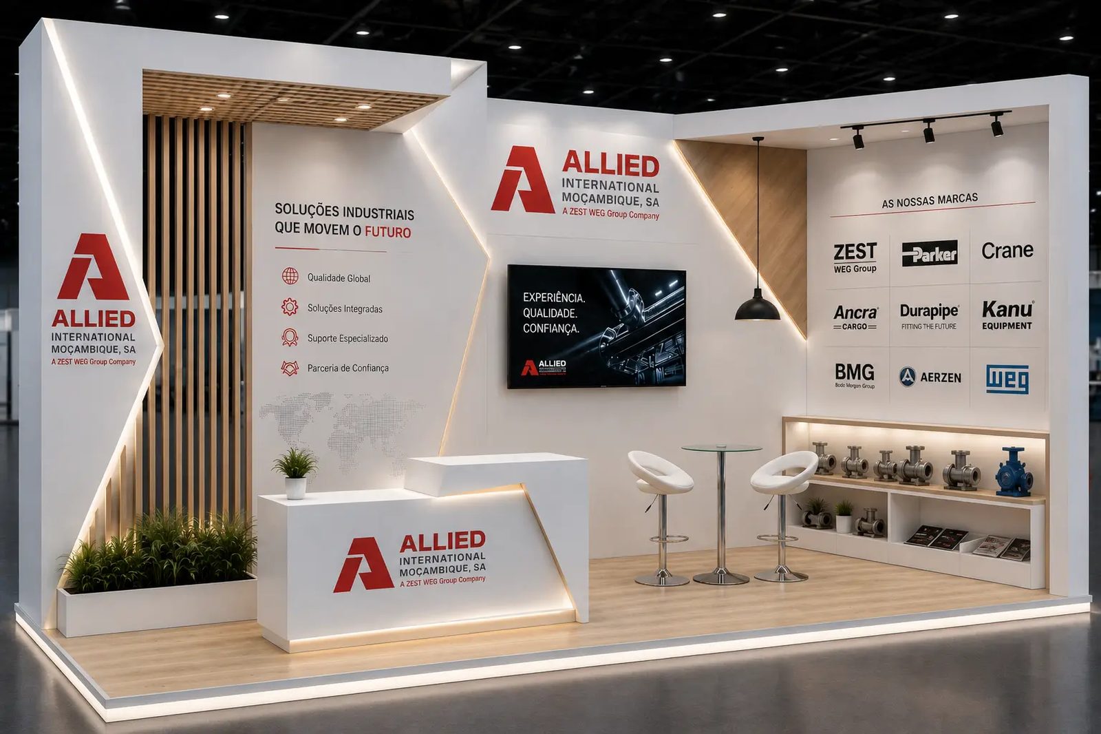 Stand minimalista
